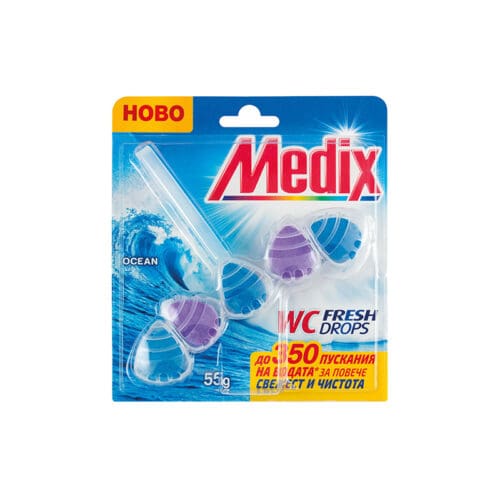 ΑΡΩΜΑΤΙΚΟ ΤΟΥΑΛΕΤΑΣ "MEDIX WC FRESH DROPS" OCEAN 15-228 | 55ΓΡ | 10ΤΕΜ