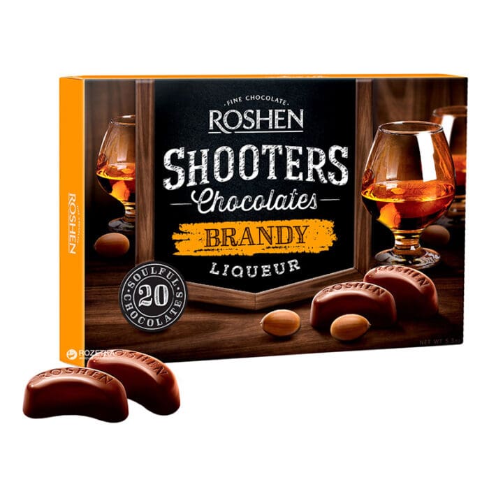 ΣΟΚΟΛΑΤΑΚΙΑ " SHOOTERS ROSHEN" BRANDY" 1-118 | 150ΓΡ | 10ΤΕΜ