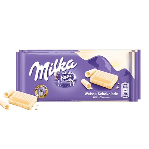 ΣΟΚΟΛΑΤΑ "MILKA" ΛΕΥΚΗ 1-251 | 100ΓΡ | 22ΤΕΜ