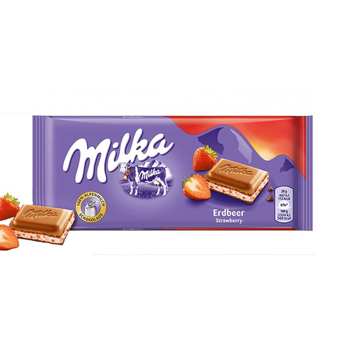 ΣΟΚΟΛΑΤΑ "MILKA" МЕ ΦΡΑΟΥΛΑ 1-253 | 100ΓΡ | 22ΤΕΜ