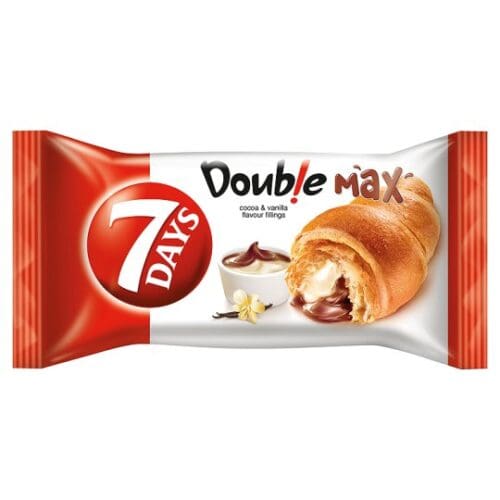 ΚΡΟΥΑΣΑΝ "DOUBLE MAX" 7DAYS KAKAO ΚΑΙ ΒΑΝΙΛΙΑ 92ΓΡ | 20ΤΕΜ