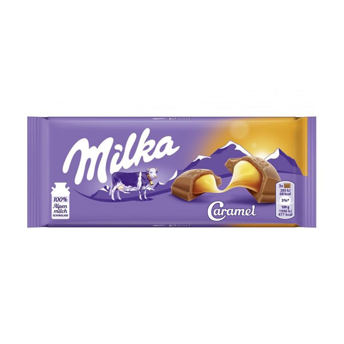 ΣΟΚΟΛΑΤΑ "MILKA" ΚΑΡΑΜΕΛΑ 1-714 | 100ΓΡ | 18ΤΕΜ