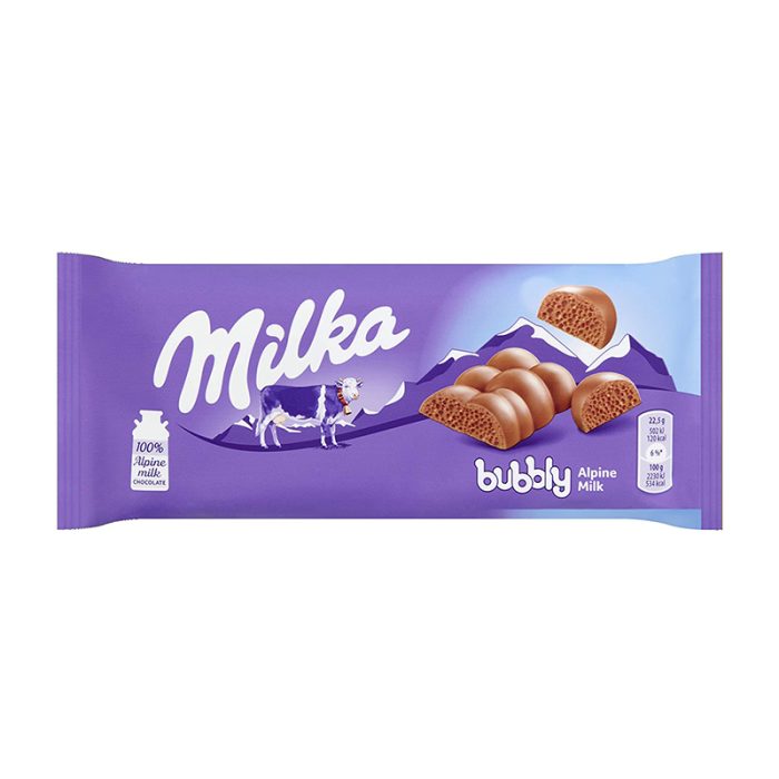 ΣΟΚΟΛΑΤΑ "MILKA" BUBBLY ALPINE MILK 1-715 | 90ΓΡ | 14ΤΕΜ