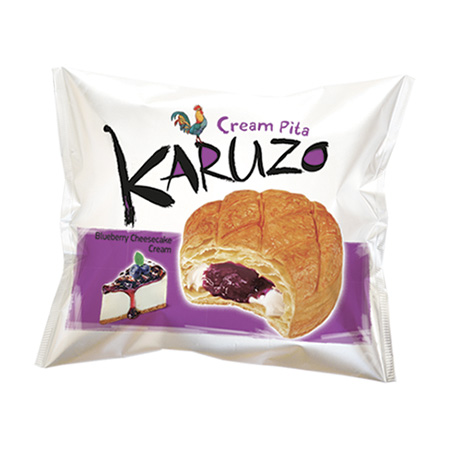 ΠΙΤΑ ΜΕ ΚΡΕΜΑ CHEESECAKE BLUEBERRY "KARUZO" 1-964 | 82ΓΡ | 24ΤΕΜ