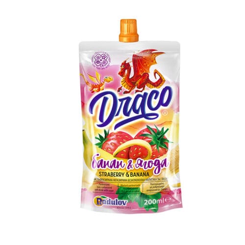 ΦΡΟΥΤΟΠΟΤΟ "DRACO" ΜΠΑΝΑΝΑ ΚΑΙ ΦΡΑΟΥΛΑ 12-204 | DOYPACK 250ΜΛ | 14ΤΕΜ ΣΕ ΣΥΣΚ. | 126ΣΥΣΚ ΣΕ ΠΑΛΕΤΑ