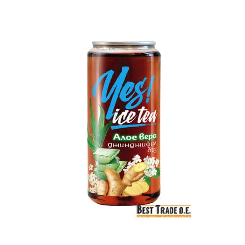 ΚΡΥΟ ΤΣΑΙ "YES" ALOE VERA & ΤΖΙΝΤΖΕΡ & ELDER 12-230 | PVC CAN 330ΜΛ | 12ΤΕΜ ΣΕ ΣΥΣΚ. | 108ΣΥΣΚ.ΣΕ ΠΑΛΕΤΑ