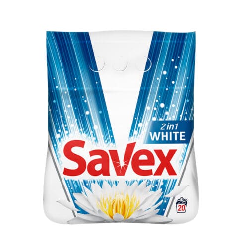 ΣΚΟΝΗ ΠΛΥΝΤΗΡΙΟΥ "SAVEX 2IN1 WHITE 15-15 | 2ΚΙΛ | 8ΤΕΜ