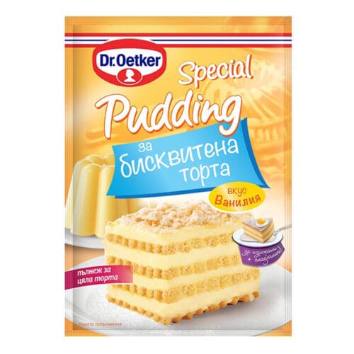 ΚΡΕΜΑ ΓΙΑ ΤΟΥΡΤΑ ΜΠΙΣΚΟΤΟΥ ΒΑΝΙΛΙΑ PUDDING "DR. OETKER" 90ΓΡ | 20ΤΕΜ ΣΕ ΚΟΥΤΙ