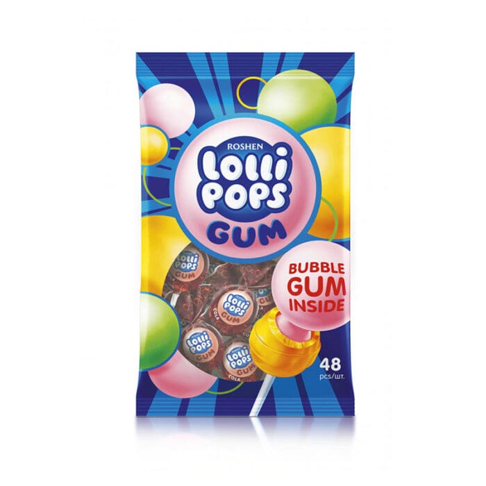 ΓΛΕΙΦΙΤΖΟΥΡΙΑ "LOLLI POPS GUM " 1-998 | 48ΤΕΜ | 920ΓΡ | 9 ΠΑΚΕΤΑ ΣΕ ΚΙΒ.