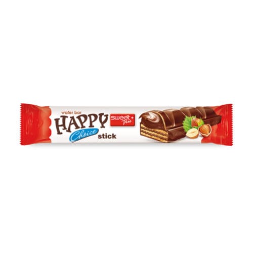 WAFER BAR STICK ΜΕ ΚΡΕΜΑ ΦΟΥΝΤΟΥΚΙΟΥ ΚΑΙ ΕΠΙΚ.ΣΟΚΟΛΑΤΑΣ ''HAPPY CHOICE'' 1-603 | 32ΓΡ | 12ΤΕΜ ΣΕ ΚΟΥΤΙ