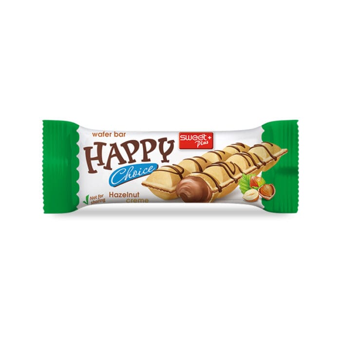 WAFER BAR ΜΕ ΚΡΕΜΑ ΦΟΥΝΤΟΥΚΙΟΥ ''HAPPY CHOICE'' 1-602 | 45ΓΡ | 12ΤΕΜ ΣΕ ΚΟΥΤΙ