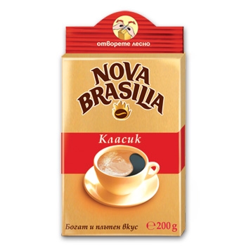 ΚΑΦΕΣ ΑΛΕΣΜΕΝΟ "NOVA BRASILIA" ΚΛΑΣΙΚ 3-87 | 200ΓΡ | 12ΤΕΜ