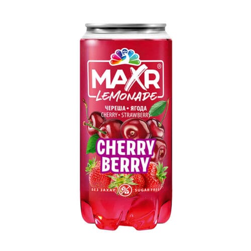 ΑΝΑΨΥΚΤΙΚΟ LEMONADE "MAXR" CHERRY BERRY ΦΡΑΟΥΛΑ & ΚΕΡΑΣΙ 12-242 | PVC CAN 330ΜΛ | 12ΤΕΜ ΣΕ ΣΥΣΚ. | 108ΣΥΣΚ. ΣΕ ΠΑΛΕΤΑ