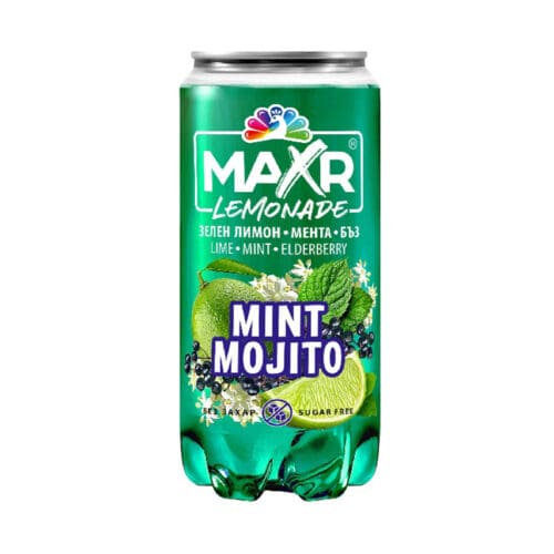 ΑΝΑΨΥΚΤΙΚΟ LEMONADE "MAXR" MINT MOJITO ΛΕΜΟΝΙ & ΜΕΝΤΑ & ΣΑΜΠΟΥΚΟ | PVC CAN 330ΜΛ | 12ΤΕΜ ΣΕ ΣΥΣΚ. | 108ΣΥΣΚ. ΣΕ ΠΑΛΕΤΑ