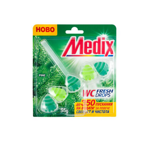 ΑΡΩΜΑΤΙΚΟ ΤΟΥΑΛΕΤΑΣ "MEDIX WC FRESH DROPS" PINE 15-229 | 55ΓΡ | 10ΤΕΜ