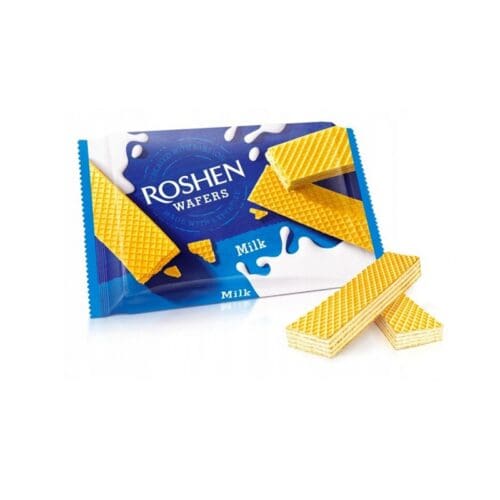 ΓΚΟΦΡΕΤΑ ΜΕ ΚΡΕΜΑ ΓΑΛΑ ''ROSHEN WAFERS MILK'' 72ΓΡ | 22ΤΕΜ ΣΕ ΚΙΒ.