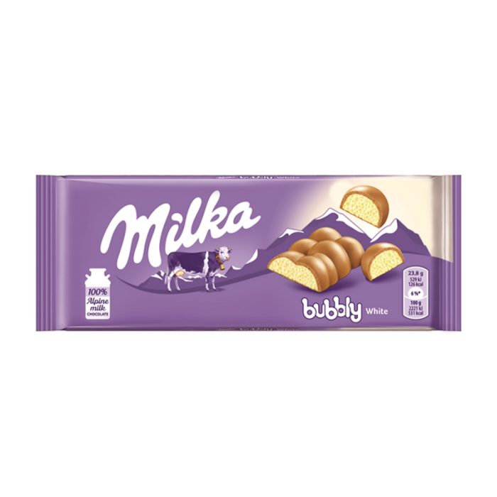 ΣΟΚΟΛΑΤΑ "MILKA" BUBBLY WHITE 1-716 | 95ΓΡ | 15ΤΕΜ