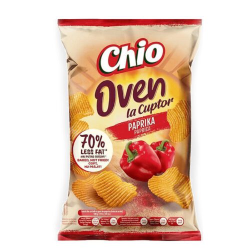 ΠΑΤΑΤΑΚΙΑ ΦΟΥΡΝΟ "CHIO CHIPS" OVEN ΠΑΠΡΙΚΑ 125ΓΡ