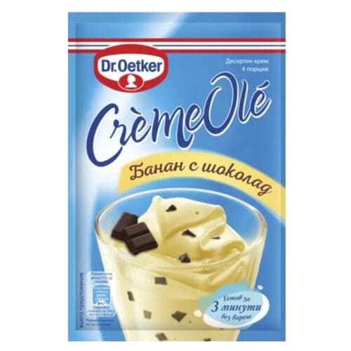 ΚΡΕΜΑ ΣΕ ΣΚΟΝΗ "OLE DR.OETKER" ΜΕ ΓΕΥΣΗ ΜΠΑΝΑΝΑ ΚΑΙ ΣΟΚΟΛΑΤΑ 9-317 83ΓΡ | 25ΤΕΜ ΣΕ ΚΟΥΤΙ