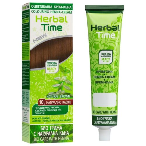 ΧΕΝΑ ΜΑΛΛΙΩΝ NATURAL BROWN Ν10 "HERBAL TIME" 75ΜΛ | 20ΤΕΜ